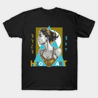 aqua portrait T-Shirt